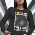 I Got Skills They'Re Multiplying Nerd Math Teacher Women Long Sleeve T-Shirt, funny gift I Got Skills They'Re Multiplying Nerd Math Teacher Women Long Sleeve T-Shirt, funny gift