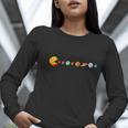 Solar System Teacher Video Games Sun Eating Planets Women Long Sleeve T-Shirt, funny gift Solar System Teacher Video Games Sun Eating Planets Women Long Sleeve T-Shirt, funny gift