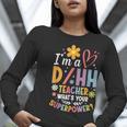 Special Education ASL Teacher Superpower DHH Teacher Women Long Sleeve T-Shirt, funny gift Special Education ASL Teacher Superpower DHH Teacher Women Long Sleeve T-Shirt, funny gift