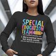 Special Education Team Definition Retro Ed Team Crew Teacher Women Long Sleeve T-Shirt, funny gift