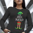 SPED Squad Elf Teacher Matching Christmas Party Pajama Women Long Sleeve T-Shirt, funny gift SPED Squad Elf Teacher Matching Christmas Party Pajama Women Long Sleeve T-Shirt, funny gift
