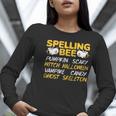 Spelling Bee Costume For a Halloween Teacher Pun Women Women Long Sleeve T-Shirt, funny gift