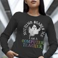 This Is My Spooky COMPUTER TEACHER Costume Don't Scare Me Women Long Sleeve T-Shirt, funny gift This Is My Spooky COMPUTER TEACHER Costume Don't Scare Me Women Long Sleeve T-Shirt, funny gift