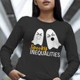 Spooky Ghost Inequalities Halloween Math Teacher Women Long Sleeve T-Shirt, funny gift Spooky Ghost Inequalities Halloween Math Teacher Women Long Sleeve T-Shirt, funny gift