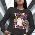Spooky Teacher Ghost Pencil Teach Halloween Teacher Women Long Sleeve T-Shirt, funny gift Spooky Teacher Ghost Pencil Teach Halloween Teacher Women Long Sleeve T-Shirt, funny gift