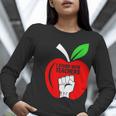 I Stand With Teachers Tshirt Women Long Sleeve T-Shirt, funny gift