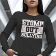 Stomp Out Bullying Back To School Education Teacher Women Long Sleeve T-Shirt, funny gift Stomp Out Bullying Back To School Education Teacher Women Long Sleeve T-Shirt, funny gift