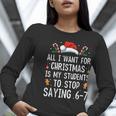 Stop Saying 6-7 Teacher 67 Christmas Meme Six Seven Women Long Sleeve T-Shirt, funny gift Stop Saying 6-7 Teacher 67 Christmas Meme Six Seven Women Long Sleeve T-Shirt, funny gift