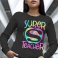 Super Teacher Back To School Apple Tie Dye First Day Women Long Sleeve T-Shirt, Super Teacher Shirts, funny gift Super Teacher Back To School Apple Tie Dye First Day Women Long Sleeve T-Shirt, Super Teacher Shirts, funny gift