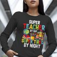Super Teacher By Day Super Tired By Night Women Long Sleeve T-Shirt, Super Teacher Shirts, funny gift Super Teacher By Day Super Tired By Night Women Long Sleeve T-Shirt, Super Teacher Shirts, funny gift