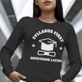 SYLLABUS PROFESSOR TEACHER Women Long Sleeve T-Shirt, funny gift SYLLABUS PROFESSOR TEACHER Women Long Sleeve T-Shirt, funny gift