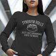 Synonym Rolls Book Lover English Teacher Grammar Women Long Sleeve T-Shirt, English Teacher Shirts, funny gift Synonym Rolls Book Lover English Teacher Grammar Women Long Sleeve T-Shirt, English Teacher Shirts, funny gift