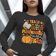 I Teach The Coolest Pumpkins In The Patch Teacher Halloween Women Long Sleeve T-Shirt, funny gift I Teach The Coolest Pumpkins In The Patch Teacher Halloween Women Long Sleeve T-Shirt, funny gift