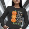 I Teach The Cutest Pumpkins In Patch Pre-K Halloween Teacher Women Long Sleeve T-Shirt, funny gift I Teach The Cutest Pumpkins In Patch Pre-K Halloween Teacher Women Long Sleeve T-Shirt, funny gift