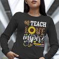 TEACH LOVE INSPIRE Teacher Sunflower Appreciation Women Long Sleeve T-Shirt, funny gift TEACH LOVE INSPIRE Teacher Sunflower Appreciation Women Long Sleeve T-Shirt, funny gift