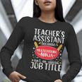 Teacher Assistant Teaching School Ninja Appreciation Women Long Sleeve T-Shirt, funny gift Teacher Assistant Teaching School Ninja Appreciation Women Long Sleeve T-Shirt, funny gift
