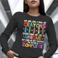 Teacher We Are Like a Box Of Crayons For Men Women Kids Women Long Sleeve T-Shirt, funny gift