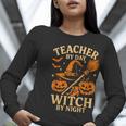 Teacher By Day Witch By Night Halloween Teacher Witch Women Long Sleeve T-Shirt, funny gift Teacher By Day Witch By Night Halloween Teacher Witch Women Long Sleeve T-Shirt, funny gift