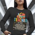 Teacher Definition Teaching School Teacher Men Women Women Long Sleeve T-Shirt, funny gift