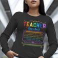 Teacher Definition Teaching School Teacher Women Long Sleeve T-Shirt, funny gift Teacher Definition Teaching School Teacher Women Long Sleeve T-Shirt, funny gift