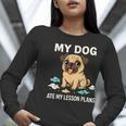 Teacher My Dog Ate My Lesson Plans School Staff Women Long Sleeve T-Shirt, funny gift