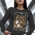 The Teacher Ghost Book Reading Books Lover Halloween Women Long Sleeve T-Shirt, funny gift