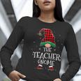 Teacher Gnome Xmas Family Matching Plaid Christmas Gnomes Women Long Sleeve T-Shirt, funny gift Teacher Gnome Xmas Family Matching Plaid Christmas Gnomes Women Long Sleeve T-Shirt, funny gift