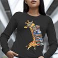 Teacher Shirt Giraffe Holding Books Bookworm Librarian Women Long Sleeve T-Shirt, funny gift Teacher Shirt Giraffe Holding Books Bookworm Librarian Women Long Sleeve T-Shirt, funny gift