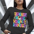 Teacher Of The Visually Impaired Blindness Awareness Women Long Sleeve T-Shirt, funny gift Teacher Of The Visually Impaired Blindness Awareness Women Long Sleeve T-Shirt, funny gift