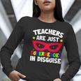 Teachers Are Just Superheroes In Disguise School Women Long Sleeve T-Shirt, funny gift Teachers Are Just Superheroes In Disguise School Women Long Sleeve T-Shirt, funny gift