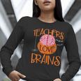 Teachers Love Brains Halloween T-Shirt For Men Women Women Long Sleeve T-Shirt, funny gift Teachers Love Brains Halloween T-Shirt For Men Women Women Long Sleeve T-Shirt, funny gift