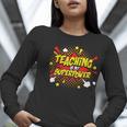 Teaching Is My Superpower Retro Comic Teacher Women Long Sleeve T-Shirt, funny gift