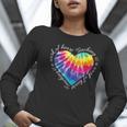 Teaching Is a Work Of Heart Tie Dye Hippie For Teacher For Men Women Girls Kids Women Long Sleeve T-Shirt, funny gift