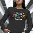 Team Pre-K Shirt PreSchool Teacher Student Back To School Women Long Sleeve T-Shirt, funny gift