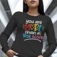 Test Day Teacher Shirt You Are More Than a Test Score Women Women Long Sleeve T-Shirt, funny gift Test Day Teacher Shirt You Are More Than a Test Score Women Women Long Sleeve T-Shirt, funny gift