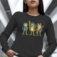Trio Cute Frogs Welcome Back To School Teachers Girls Boys Women Long Sleeve T-Shirt, funny gift Trio Cute Frogs Welcome Back To School Teachers Girls Boys Women Long Sleeve T-Shirt, funny gift