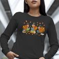 Turkey Reading Books Fall Thanksgiving Teacher Student Women Long Sleeve T-Shirt, funny gift