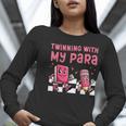 Twinning With My Para Teacher Matching Paraprofessional 70s For Men Women Women Long Sleeve T-Shirt, funny gift