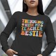 Twinning With My Teacher Bestie Twin Day Matching For Men Women Kids Women Long Sleeve T-Shirt, funny gift Twinning With My Teacher Bestie Twin Day Matching For Men Women Kids Women Long Sleeve T-Shirt, funny gift
