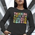 Twinning With My Teacher Bestie Twin Day Matching Teachers For Men Women Girls Kids Women Long Sleeve T-Shirt, funny gift Twinning With My Teacher Bestie Twin Day Matching Teachers For Men Women Girls Kids Women Long Sleeve T-Shirt, funny gift