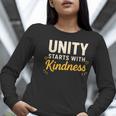 Unity Kindness Shirt Women Teachers Kids Unity Day Orange Women Long Sleeve T-Shirt, funny gift