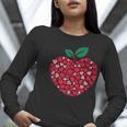 Valentines Day Teacher Hearts Apple Love Teach Women Men Women Long Sleeve T-Shirt, funny gift