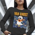 Van Ghost Art Teacher Halloween Van Gogh Starry Night Women Long Sleeve T-Shirt, funny gift