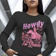 Vintage Howdy First Grade Cowgirl Teacher Western School Women Long Sleeve T-Shirt, First Grade Teacher Shirts, funny gift Vintage Howdy First Grade Cowgirl Teacher Western School Women Long Sleeve T-Shirt, First Grade Teacher Shirts, funny gift