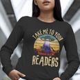 Vintage Take Me To Your Readers English Teacher Alien Space Men Women Women Long Sleeve T-Shirt, English Teacher Shirts, funny gift