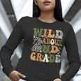 Wild About 2nd Grade Teacher Student First Day Of School Women Long Sleeve T-Shirt, First Grade Teacher Shirts, 2nd Grade Teacher Shirts, funny gift
