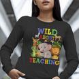 Wild About Teaching Safari Jungle School Teacher Women Long Sleeve T-Shirt, funny gift Wild About Teaching Safari Jungle School Teacher Women Long Sleeve T-Shirt, funny gift