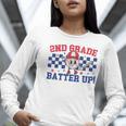2nd Grade Batter Up Back To School Baseball Teacher Kids Women Long Sleeve T-Shirt, 2nd Grade Teacher Shirts, funny gift