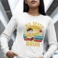 67 Meme Six Seven Bruh Retro Dabbing Teacher School Women Long Sleeve T-Shirt, funny gift