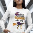 This Is My Awesome Teacher Costume Halloween Witch Women Long Sleeve T-Shirt, funny gift This Is My Awesome Teacher Costume Halloween Witch Women Long Sleeve T-Shirt, funny gift